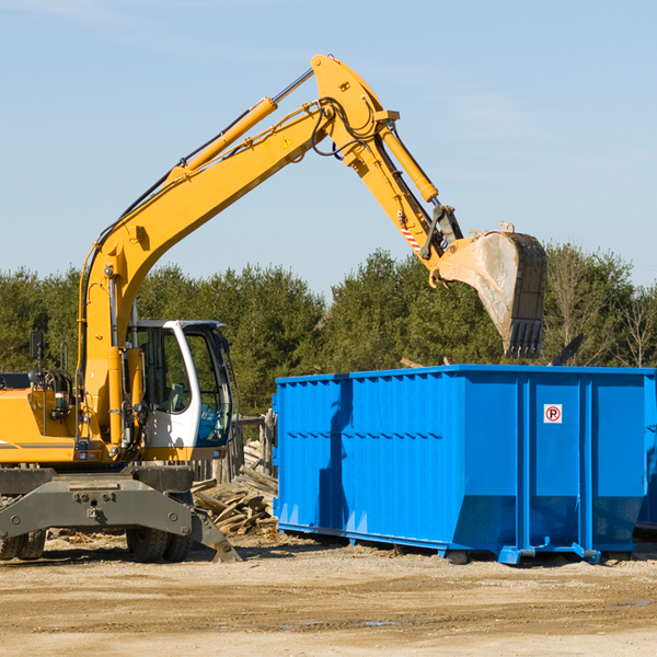 what happens if the residential dumpster is damaged or stolen during rental in Center WI